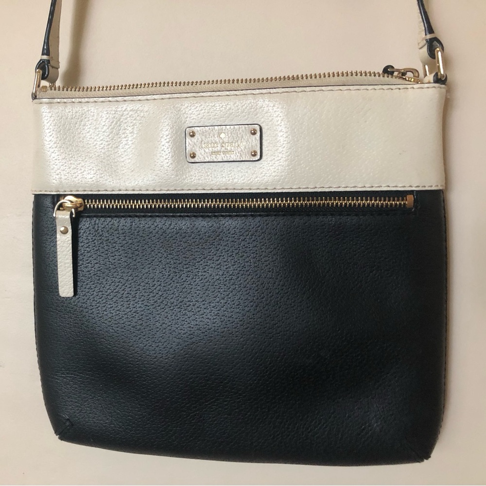 kate spade Black and Cream Crossbody Bag
